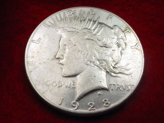 1928 - S Peace Dollar Attractive Coin 11 photo