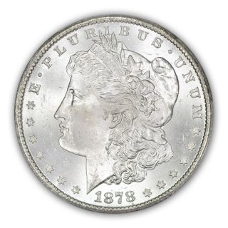 1878 - Cc $1 Morgan Dollar Pcgs Ms65+ Obv Color 1076 - 3 photo