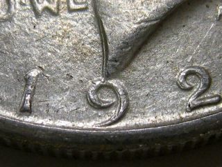 Ddo 1922 S Peace Silver Dollar With Double Die Obverse & Strike Through Bu Coin photo