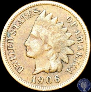 1906 Xf Indian Head Cent Penny 478 photo