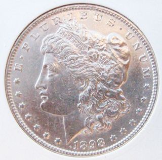 1898 - Morgan Silver Dollar - Brilliant Uncirculated - Morgan Dollar photo