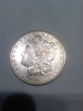 1896 - O $1 Key Date Morgan Silver Dollar Coin Lower Tier Au photo