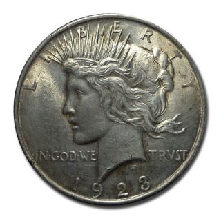 U.  S.  $1 1923 Peace Dollar,  American Silver Coin (1247) photo