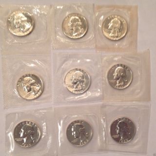 1956 - 1964 P Washington 1/4: Proof: 90% Silver: Still In Cello From Us photo