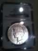 1934 - S Key Date Peace Silver Dollar,  Ngc Fine Details Cleaned Dollars photo 2