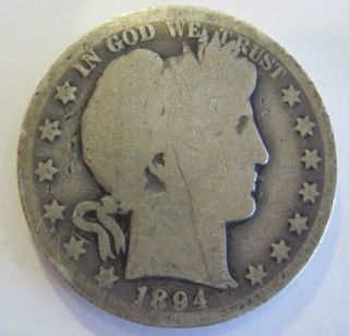 1894 O Silver Barber Half Dollar Coin 910e photo