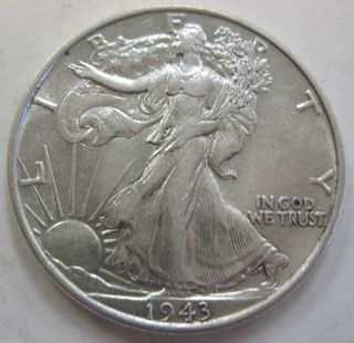 1943 Silver Walking Liberty Half Dollar (1213ag) photo
