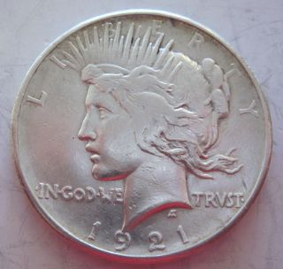 1921 Silver Peace Dollar 42n photo