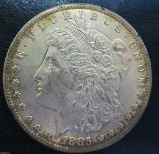 Unc 1885 O Silver 90% Liberty Morgan Dollar Coin 711c photo