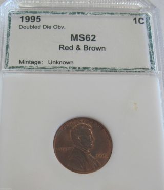 1995 Lincoln Memorial Cent Doubled Die Obverse (1125c) photo