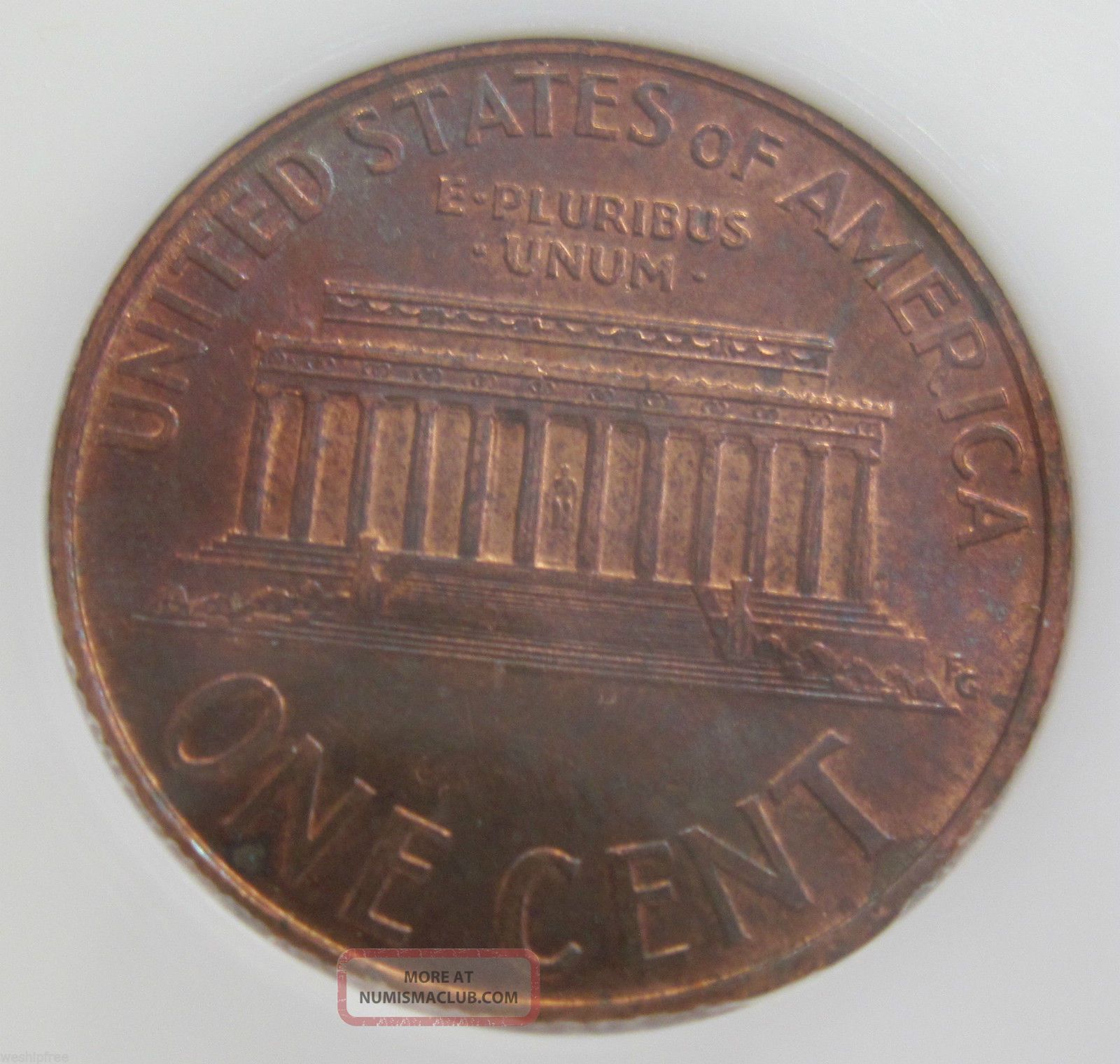 1995 Lincoln Memorial Cent Doubled Die Obverse (1125c)
