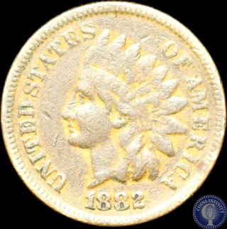 1882 Vf/xf Indian Head Cent Penny 495 photo