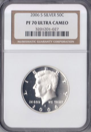2006 - S Kennedy Half Dollar - Silver,  Ngc Pf 70 Ultra Cameo photo