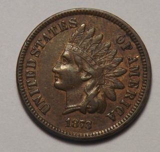 1873 Indian Cent Double Strike 