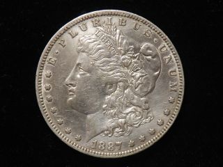 1887 O Repunched Date Morgan Silver Dollar Xf Lightly Cleaned Vam 2 photo
