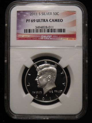 2001 P Silver Proof Kennedy Half Dollar Certified Ngc Pf 69 Ultra Cameo photo