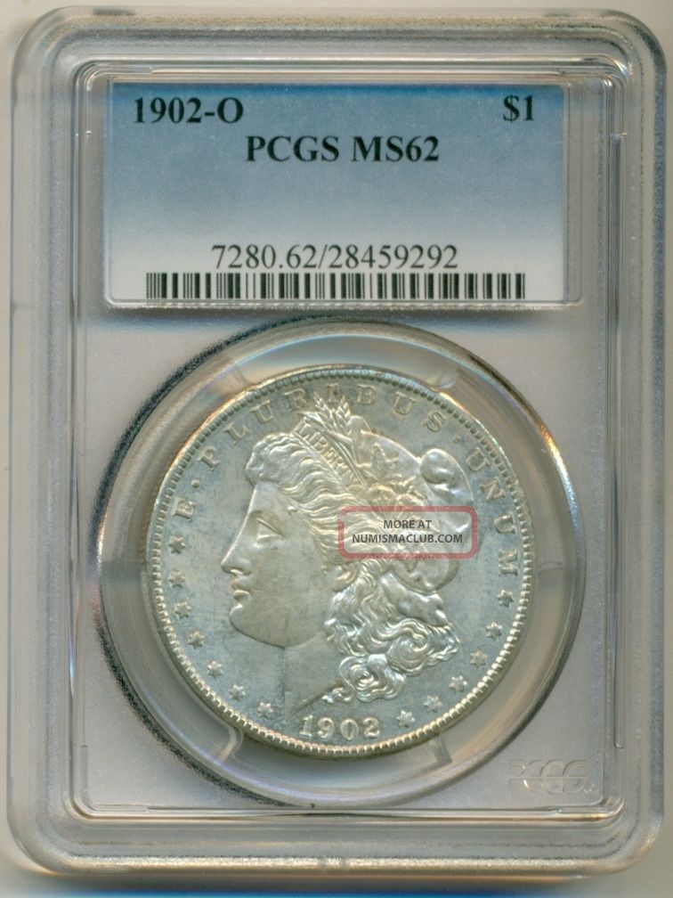 1902 O Morgan Silver Dollar Ms62 Pcgs
