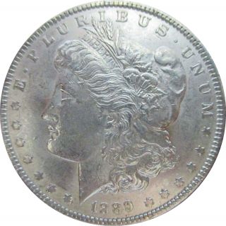 1889 - P Morgan Dollar,  Choice Brilliant Uncirculated State+++. photo