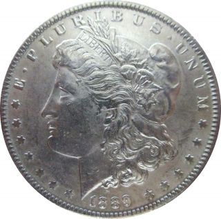 1889 - P Morgan Dollar,  Choice Brilliant Uncirculated Ms++++.  A Real Beauty. photo