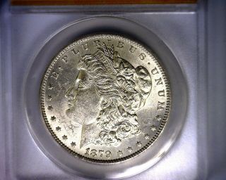 Anacs Blast White Ms61 Worm Eye Vam 41 1879 Morgan Silver Dollar Coin Ms 61 photo