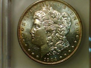 1904 O Morgan Silver Dollar Icg Ms 63 Great Coin photo