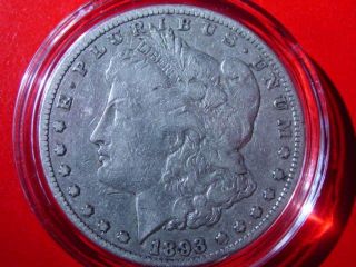 1893 Cc Morgan Silver Dollar photo
