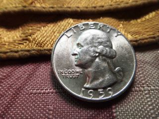 1959 Washington Silver Quarter - S&h Usa photo