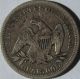 1857 Seated Liberty Quarter Dollar Drapery At Elbow Quarters photo 1
