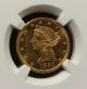 1885 $5 Liberty Eagle Ngc Ms61 Mirrored Fields & Frosted Devices Special Coin Gold photo 2