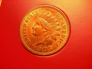 1905 Very And All Red Indian Head Cent 