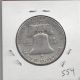 1958 D Franklin Half Dollar 90% Us Silver Coin 554 Half Dollars photo 1
