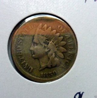 1859 Indian Head Cent In - First Year They Were Made photo