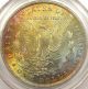 1883 - O Morgan Silver Dollar Pcgs Ms61: Rainbow Tone Dollars photo 4
