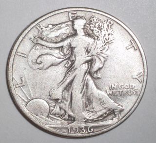 1936 - D Walking Liberty Half Dollar,  Silver photo