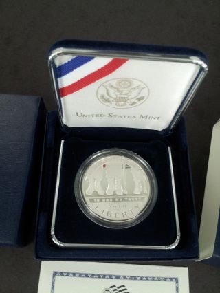 2010 American Veterans Disabled For Life Commemorative Proof Silver Dollar photo