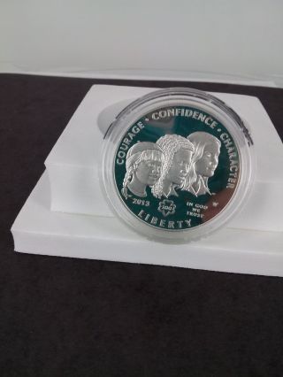 2013 Girl Scouts Of The Usa Centennial Silver Dollar Proof photo