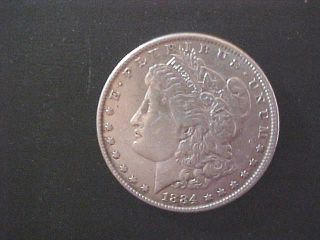 1884 P Morgan Silver Dollar photo