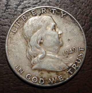 1949 S Franklin Silver Half Dollar photo