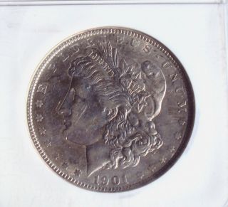 1901 Morgan Silver Dollar Coin Ngc Au55 Semi Key Date Very Rare In Higher Grades photo