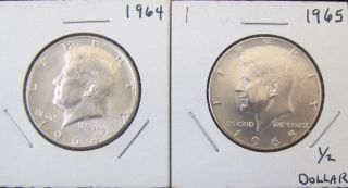 $1 Face Value 1964 And 65 Kennedy Half - Dollars - photo