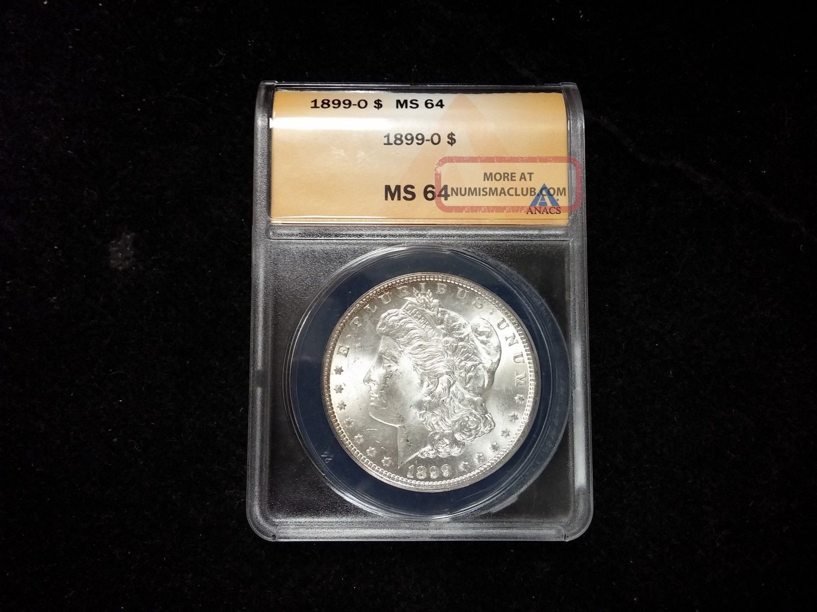 1899 Morgan Silver Dollar Anacs Authenticated