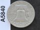 1955 - P Franklin Half Dollar Silver U.  S.  Coin A5840 Half Dollars photo 1