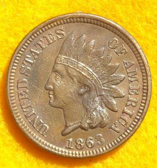 1863 (au) Indian Head Cent photo