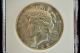 1925 Silver Peace Dollar S$1 Graded Ngc Ms 64 Dollars photo 2