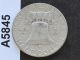 1955 - P Franklin Half Dollar Silver U.  S.  Coin A5845 Half Dollars photo 1
