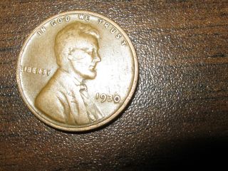 1930 P Strong Date Some Luster Lincoln Wheat Back Penny Circulated Cond photo