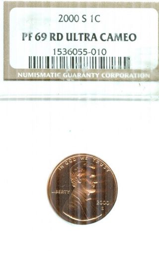 2000 - S Proof Lincoln Cent Ngc Pf69 Ultra Cam (x39) photo