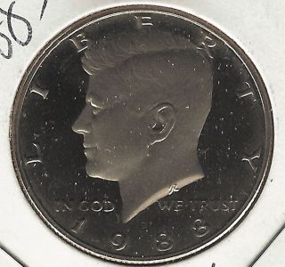 1988 - S,  Kennedy Half Dollar,  Proof photo