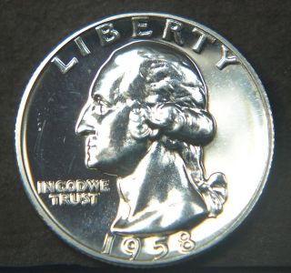 1958 Washington Quarter Proof (a15102) photo