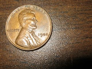 1942 P Stunning Uncirculated Perfectly Toned Details Really Pop Wheat Back Penny photo